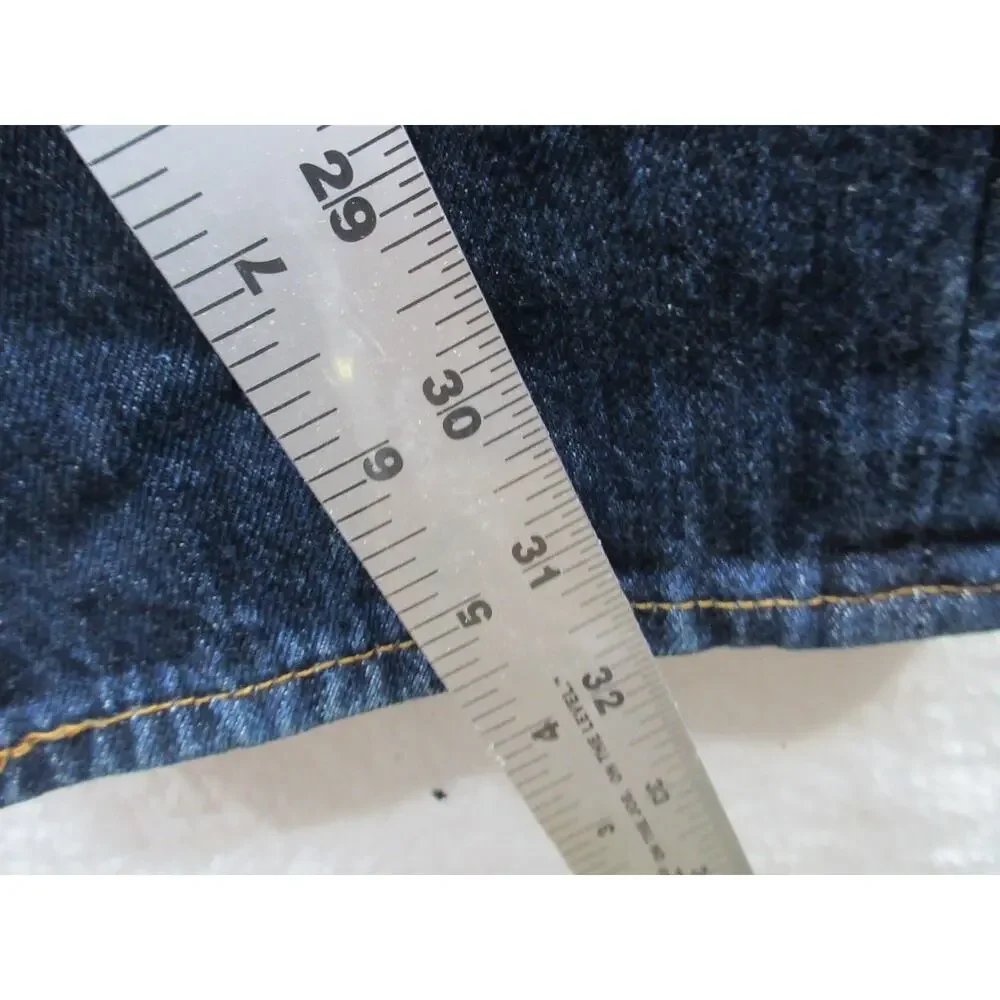 Levi's 501 Mens Jeans 34x32 Dark Wash Denim Button Fly 00501-0115